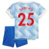 Conjunto (Camiseta+Pantalón Corto) Manchester United Jadon Sancho 25 Segunda Equipación 2021/22 - Niño